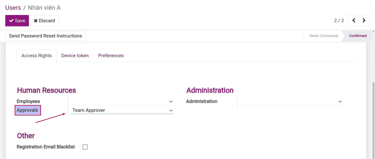 Approvals
