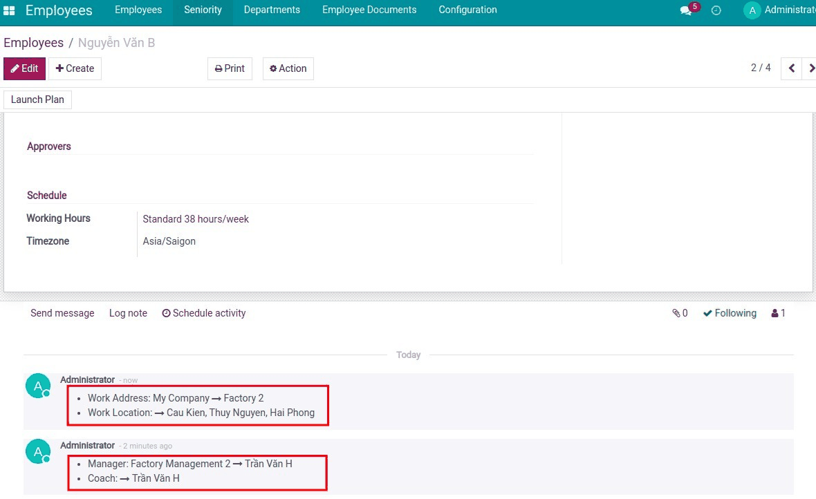 Employee Information Changes Tracking