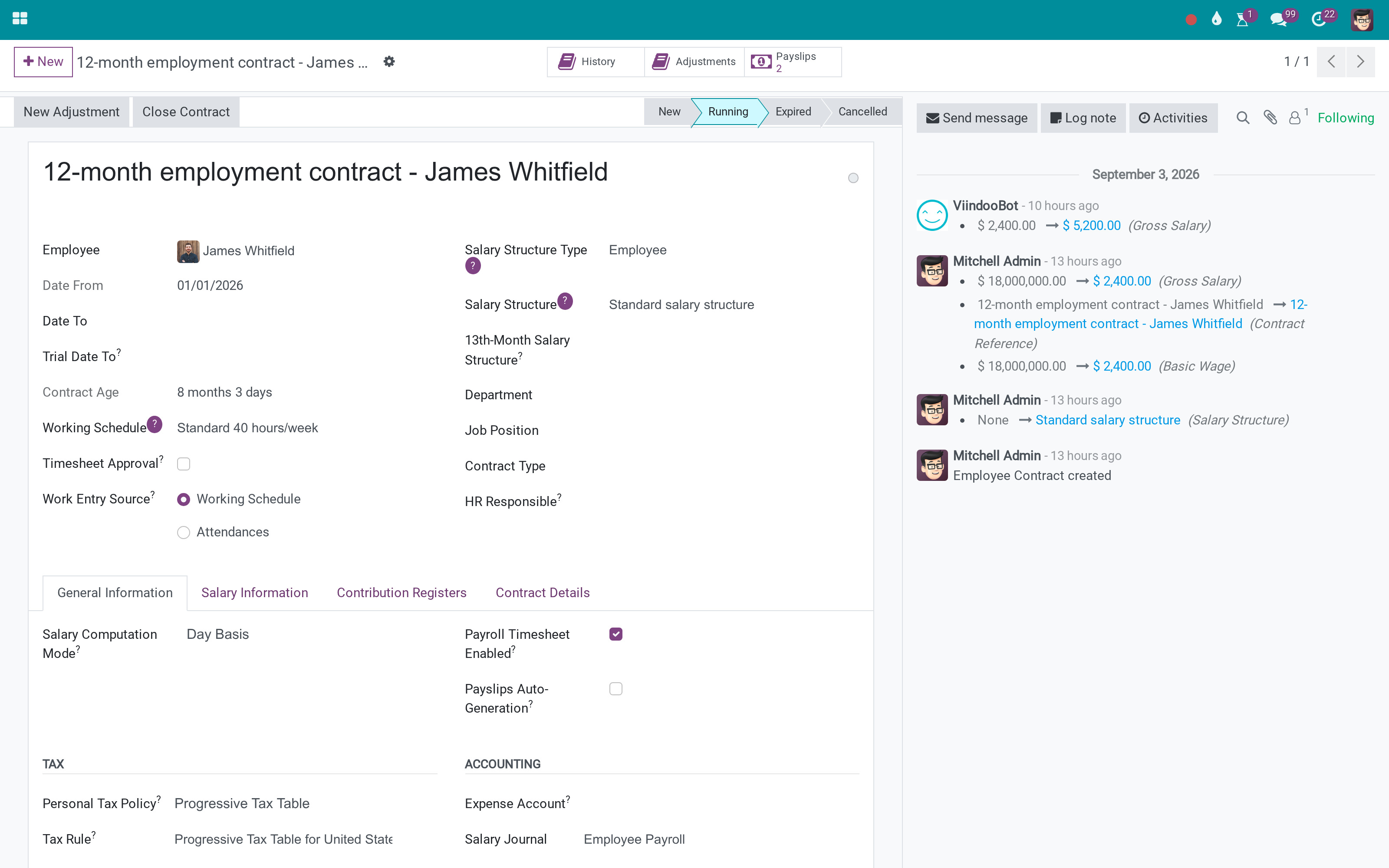 Pay people for the hours their timesheets recorded