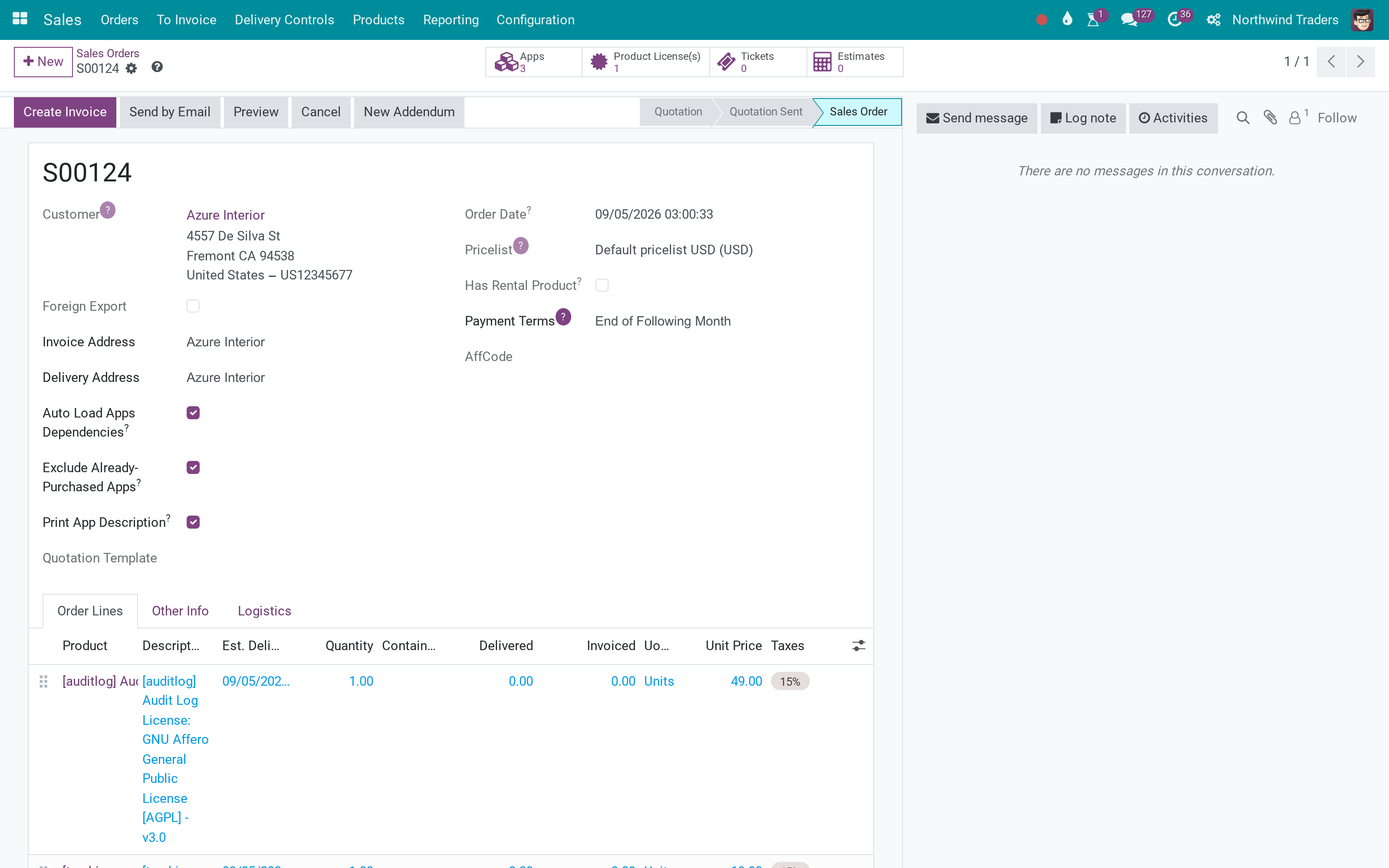 Quote and sell Odoo apps by module version, dependencies included