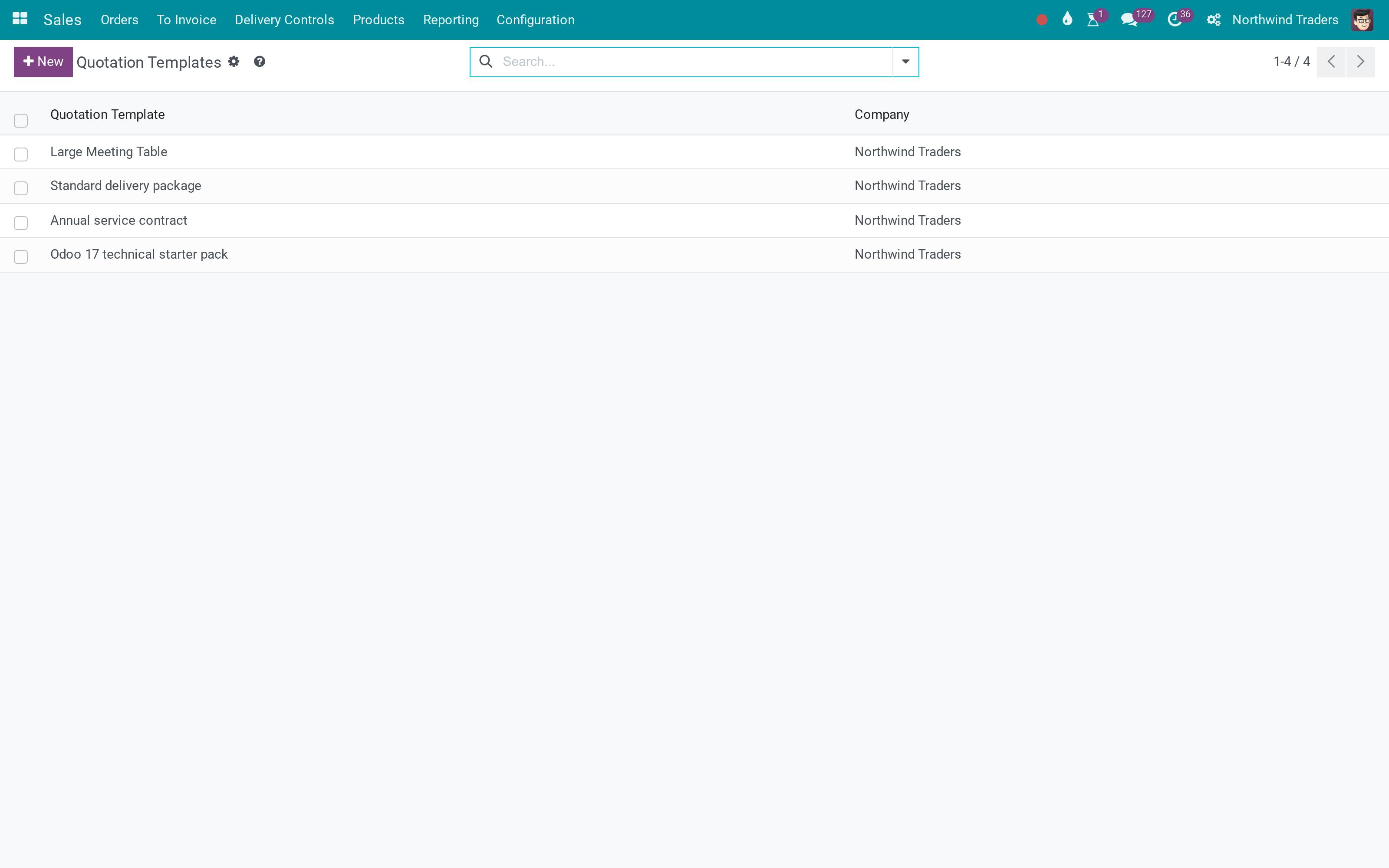 Sales templates
