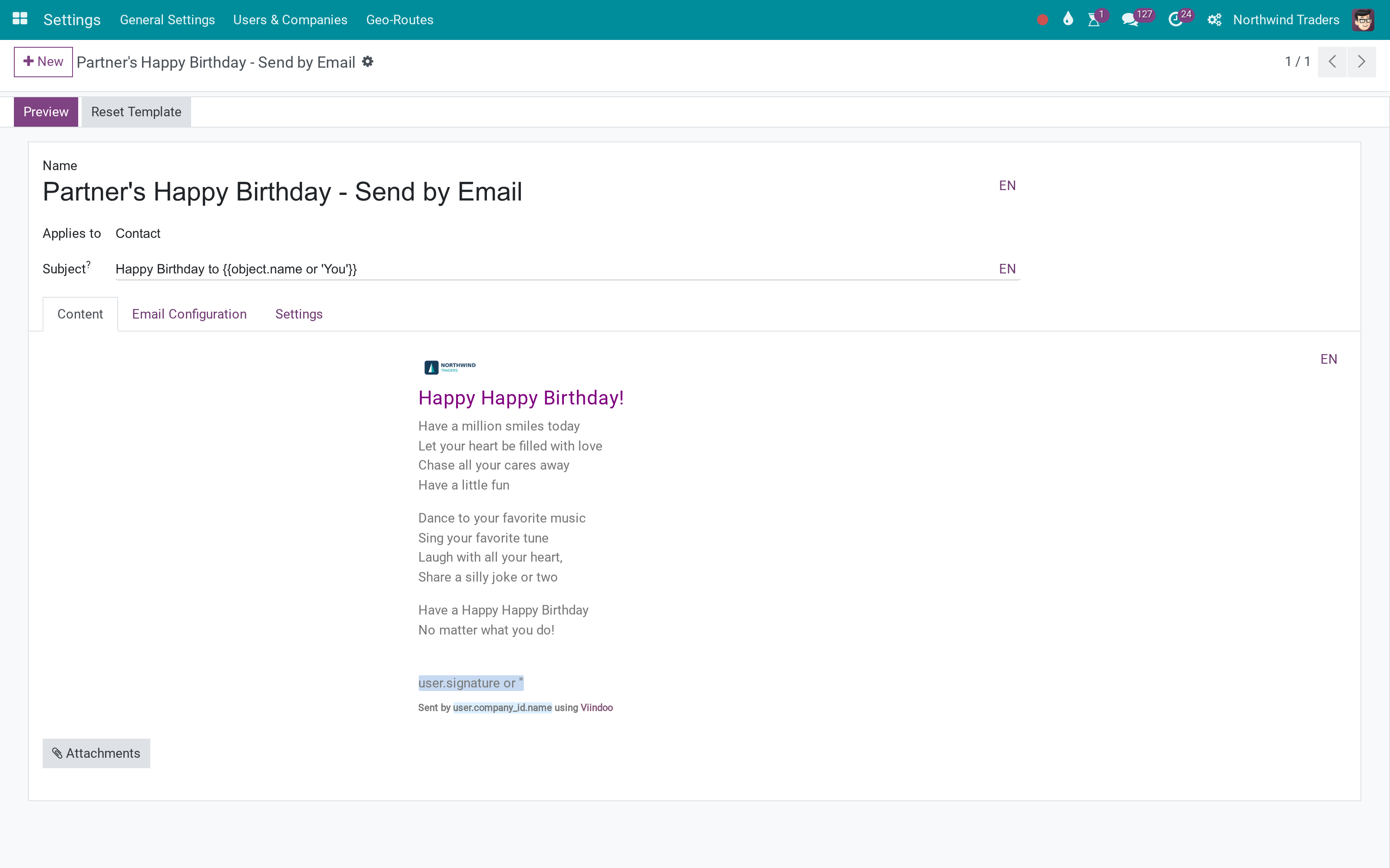 Happy Birthday template