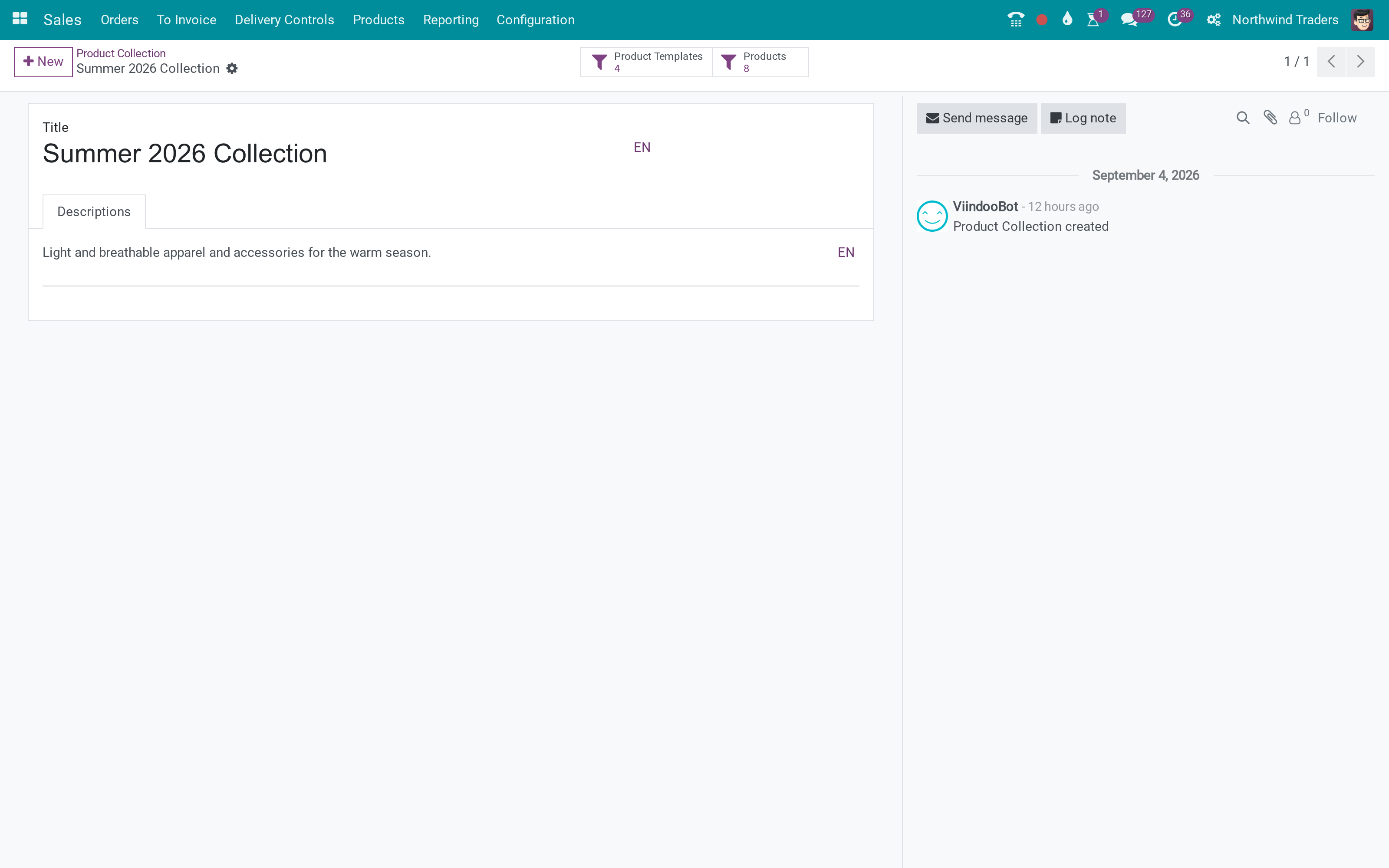 Product collections at the point of sale