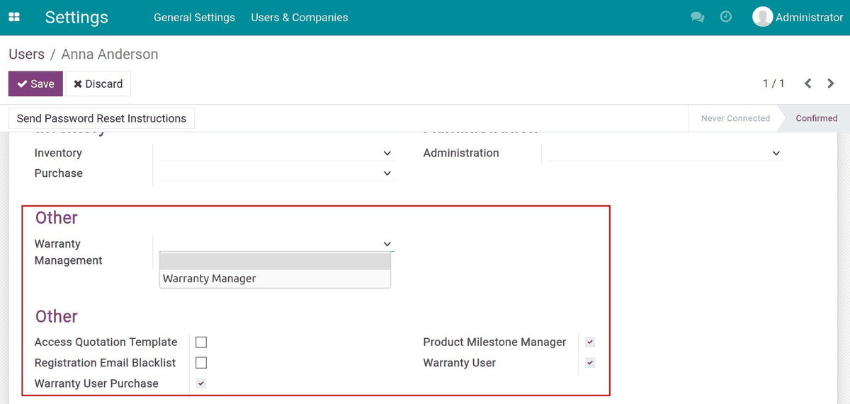 Warranty Management