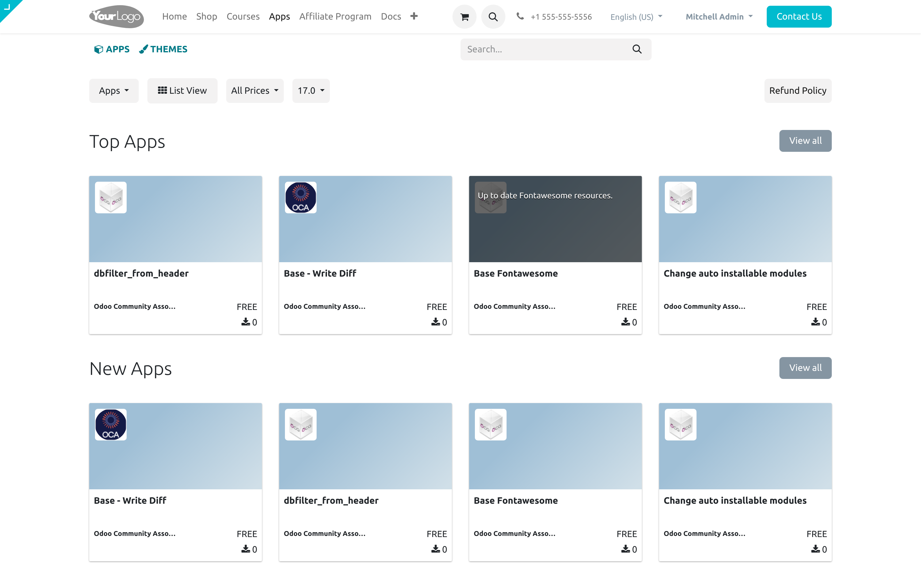 Apps for 17.0