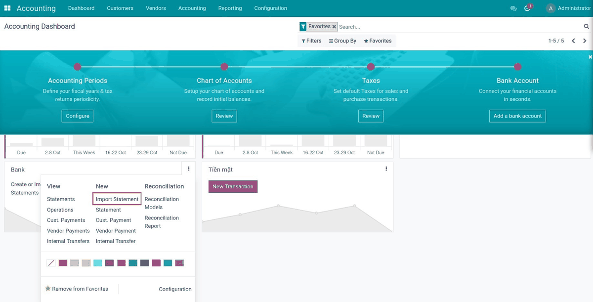 Account Bank Statement Import