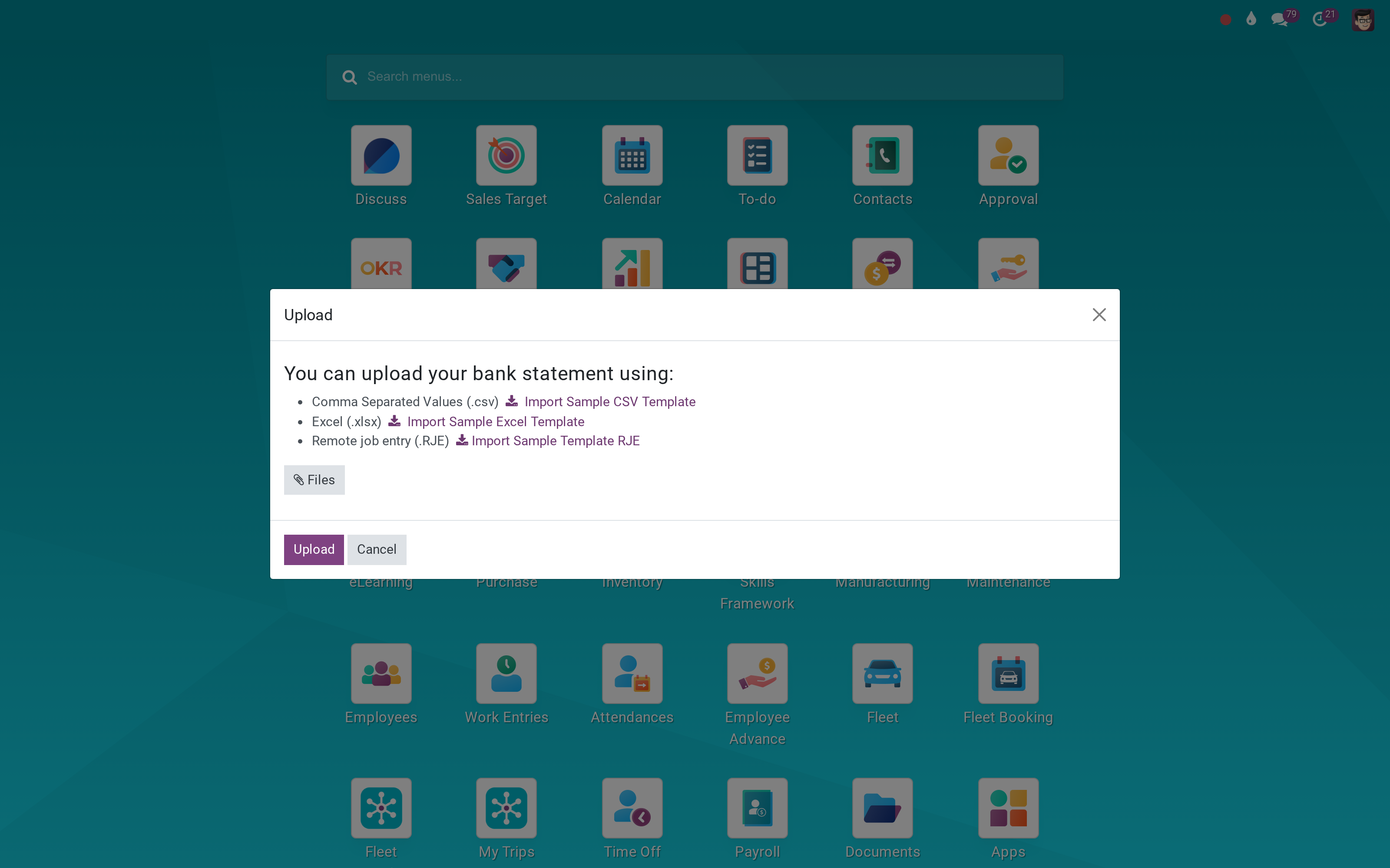Import the bank statement Odoo Community stopped importing