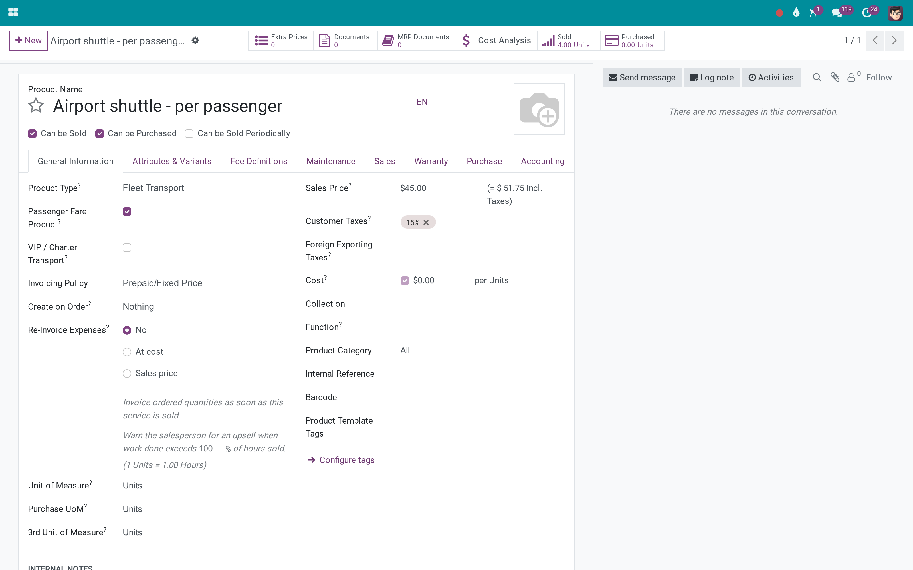 The fare product