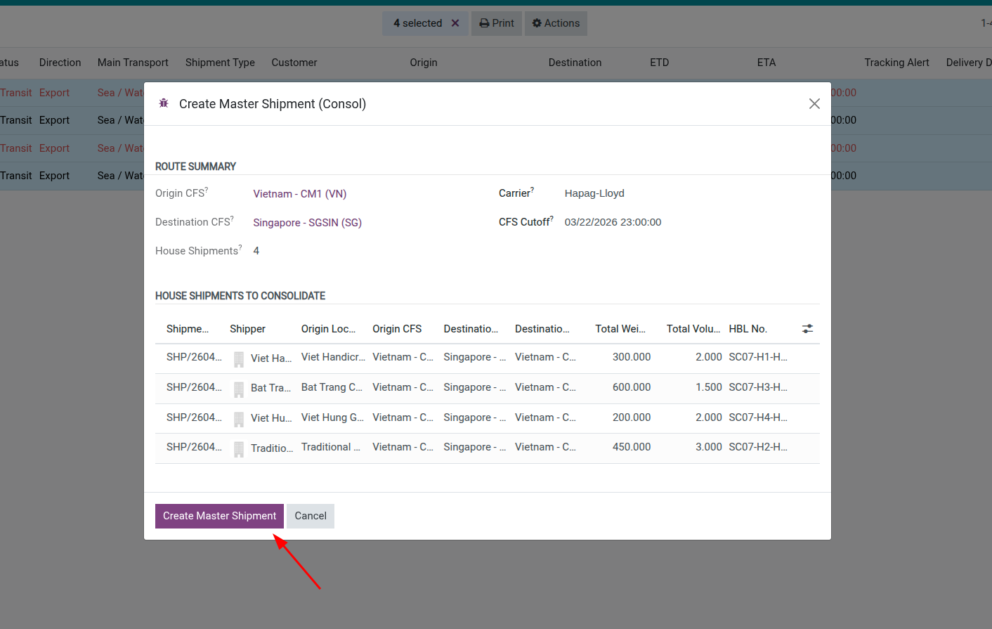 Cost allocation wizard