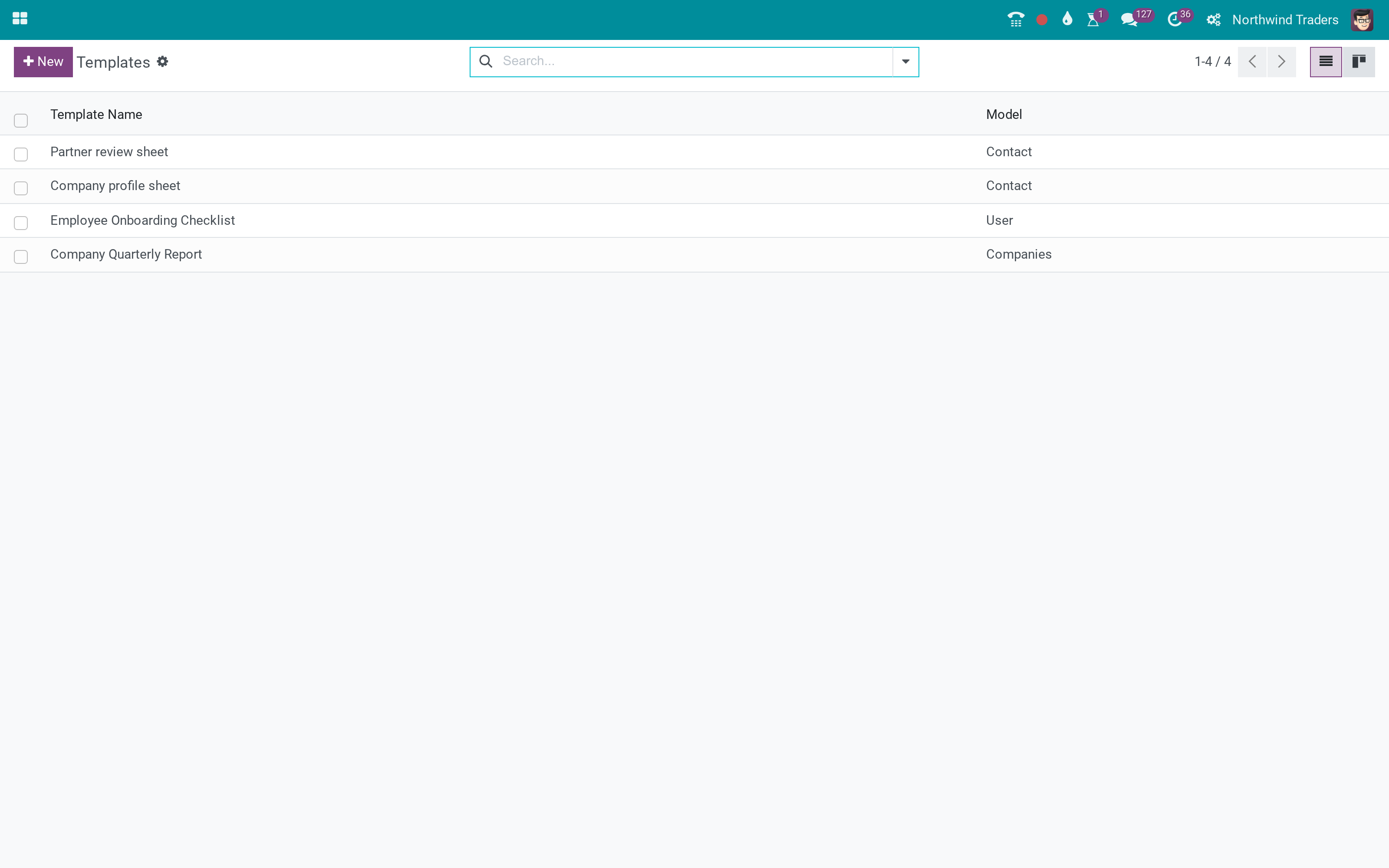 Google Drive documents attached to records from templates