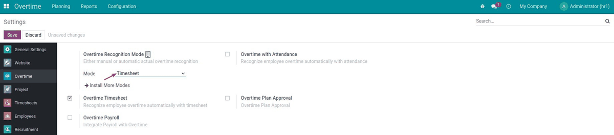 Overtime Timesheet