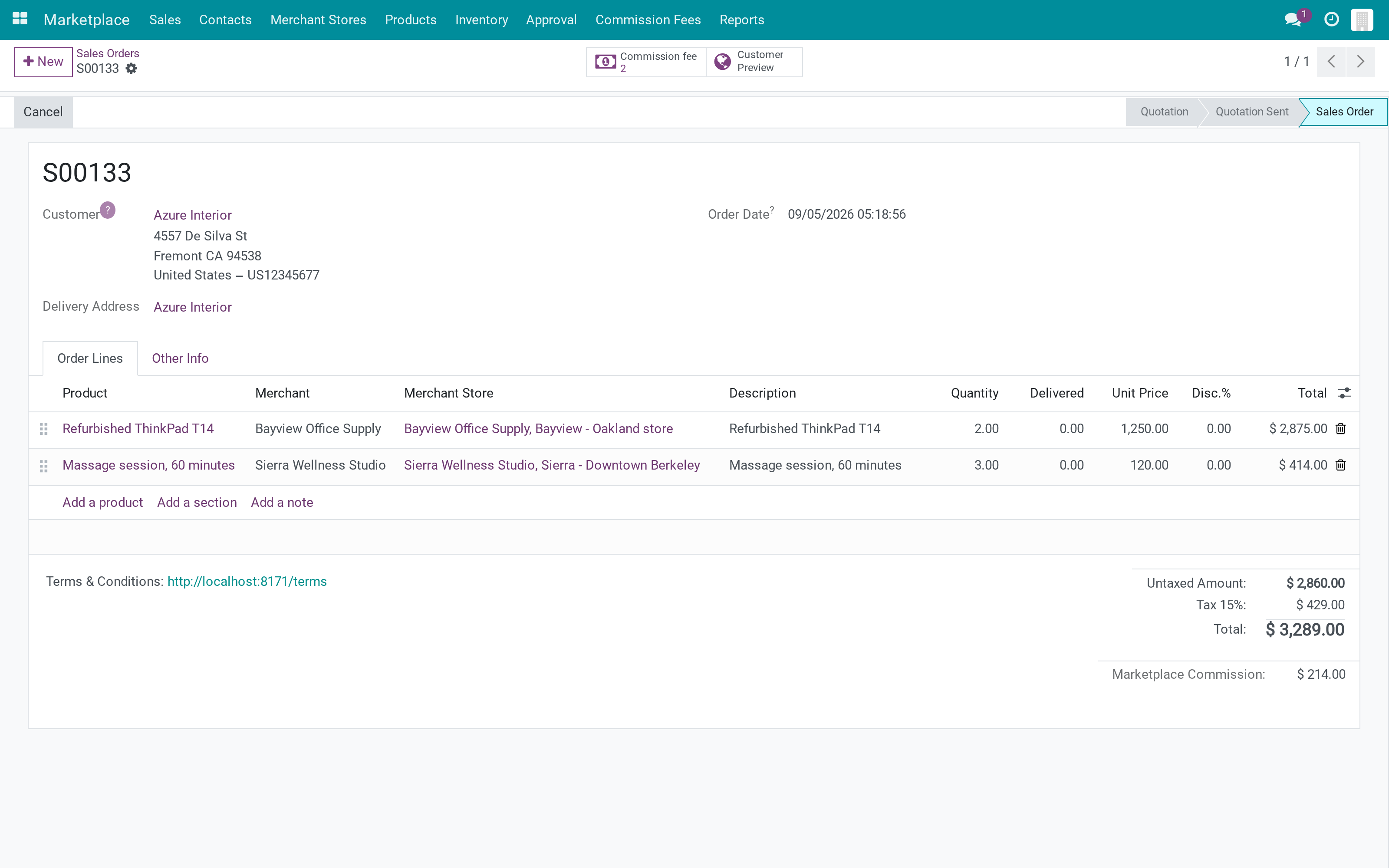 Ratings visible to merchants