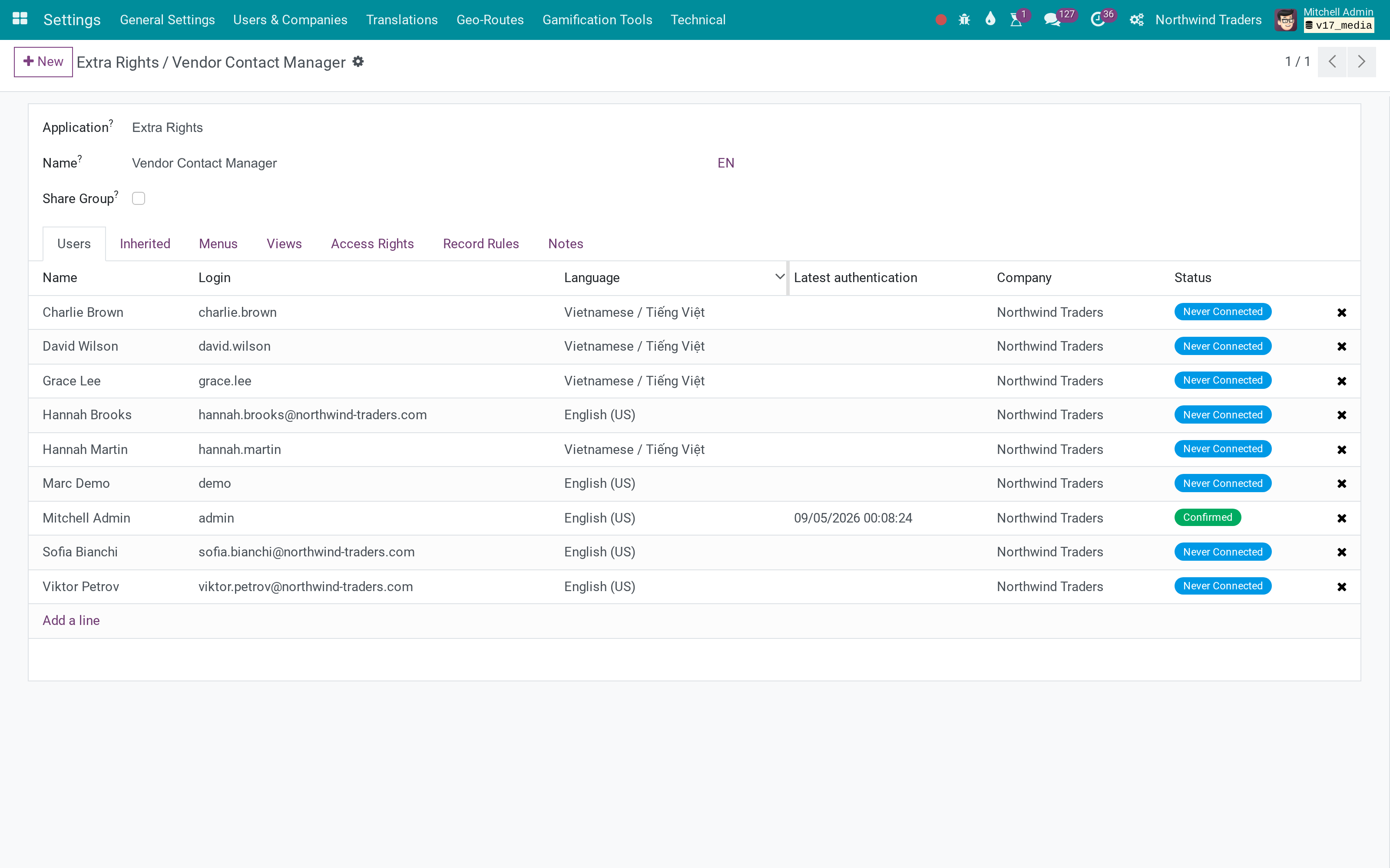 Vendor Contact Manager