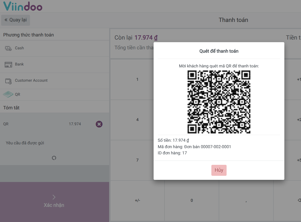 Tích hợp mã QR BIDV