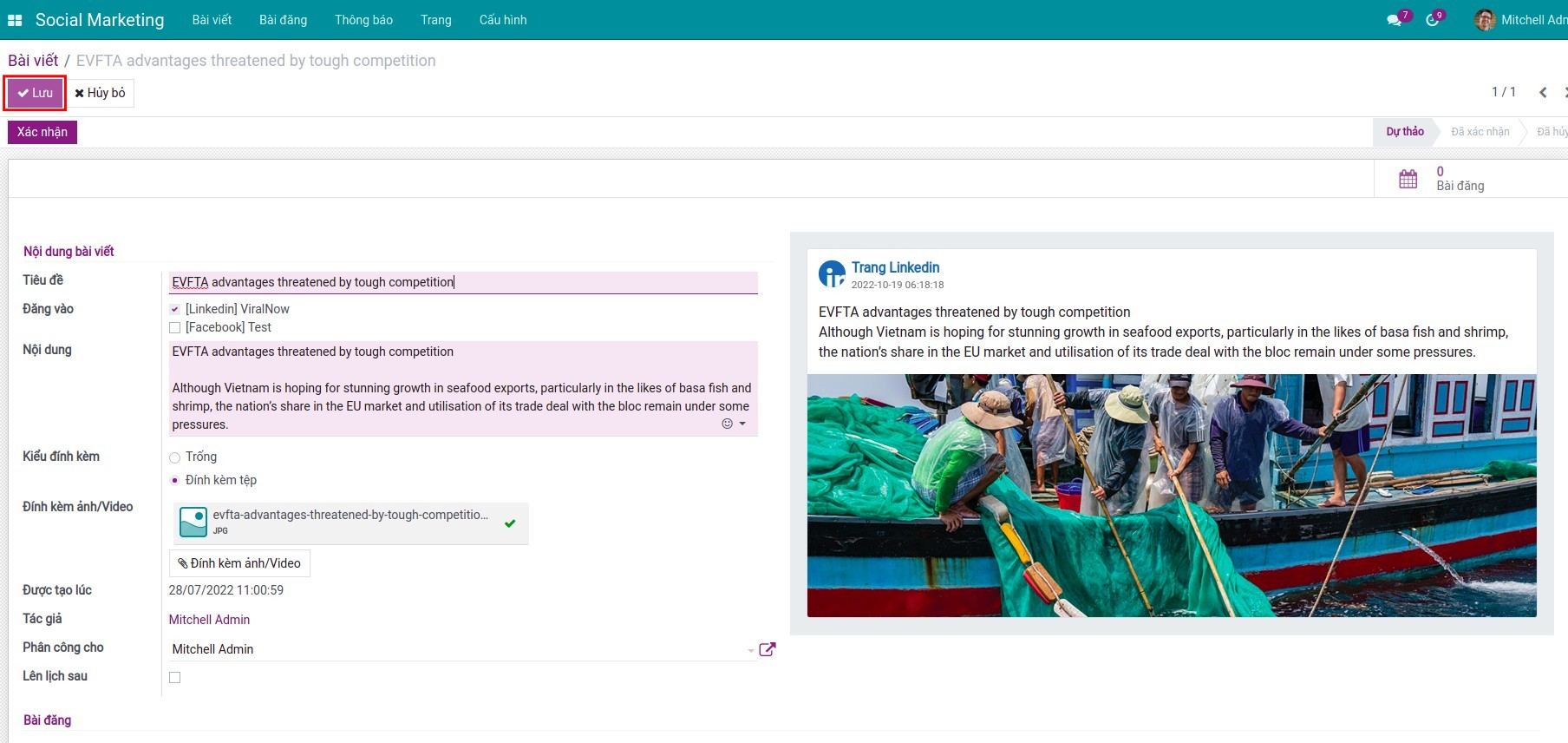 Tạo nội dung social