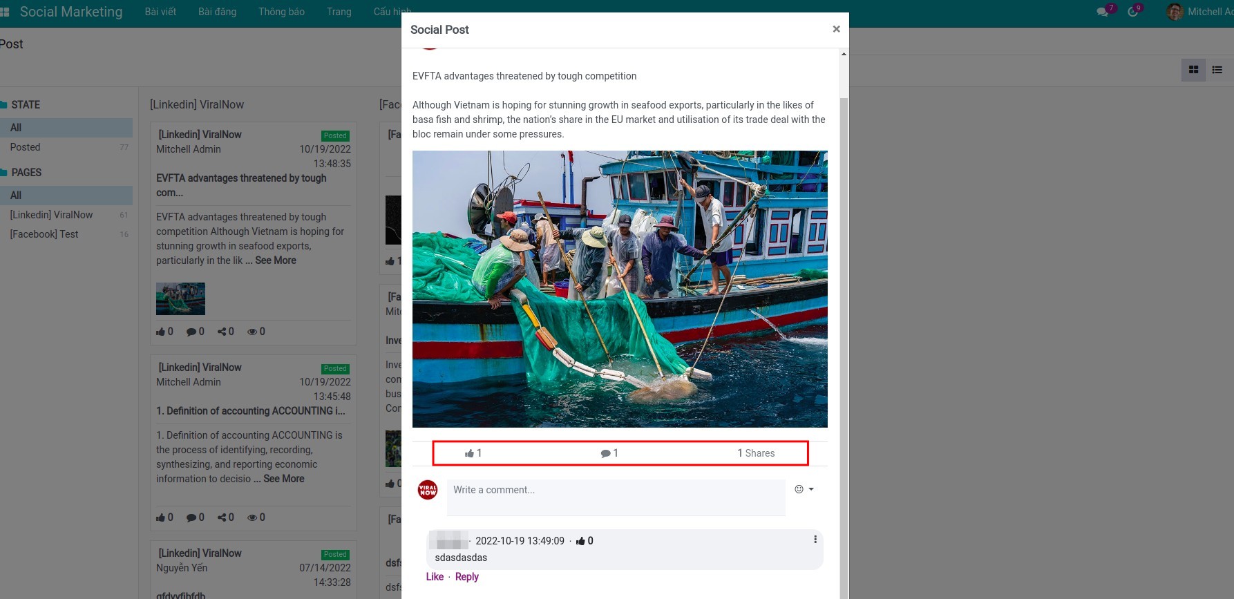 LinkedIn Social Marketing screenshot