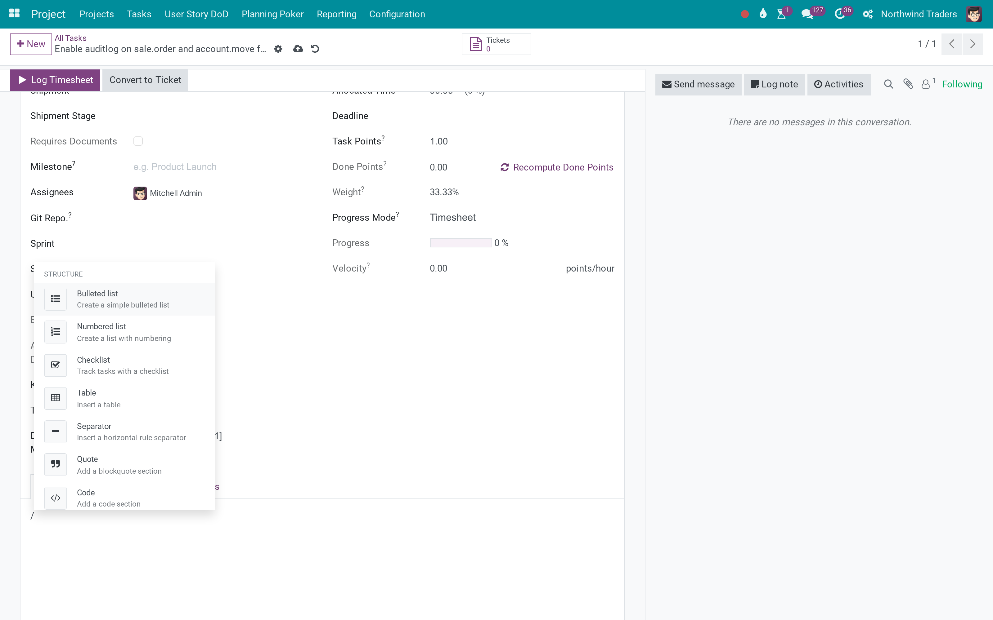 Registry-based extension points for the Odoo editor