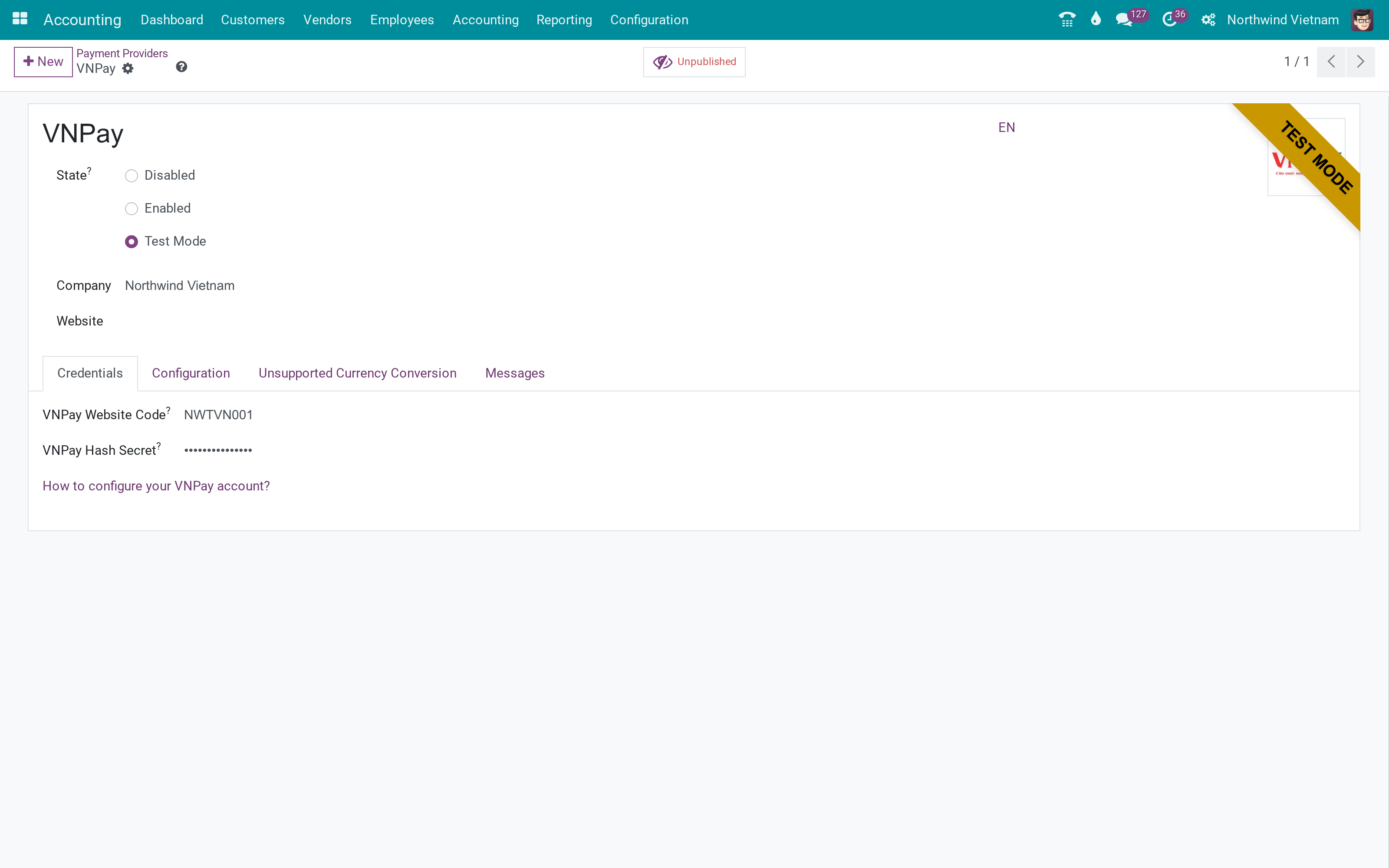 VNPay online payments for Vietnamese customers