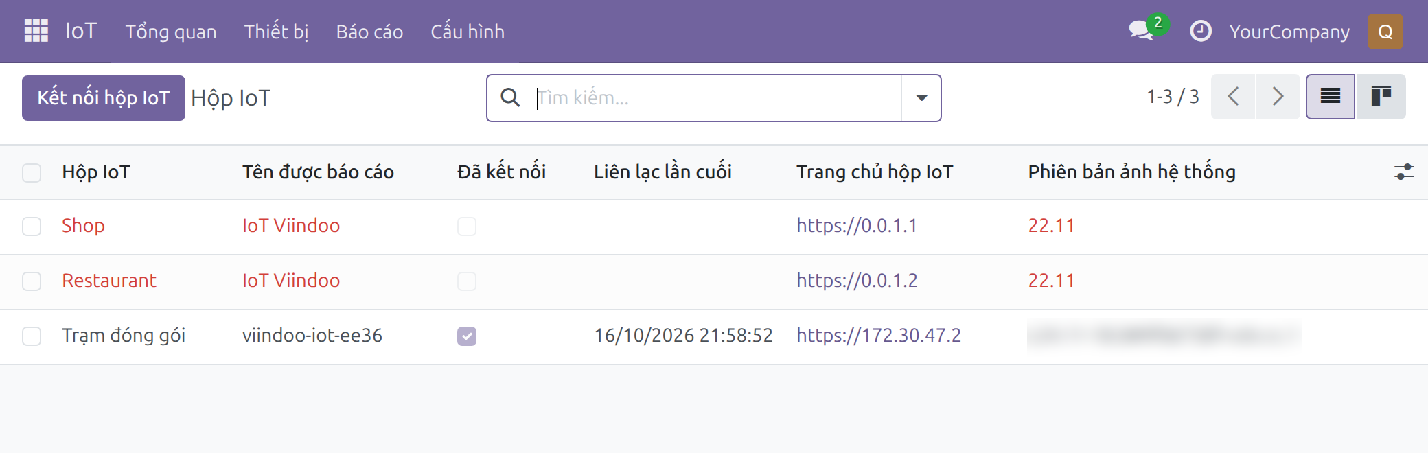 Rà soát mọi hộp đã ghép nối
