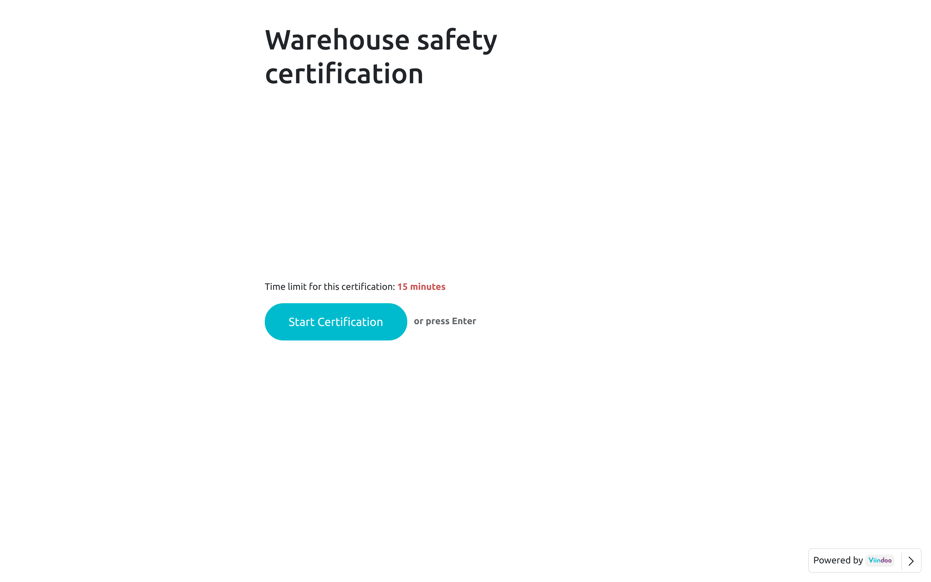 The certification