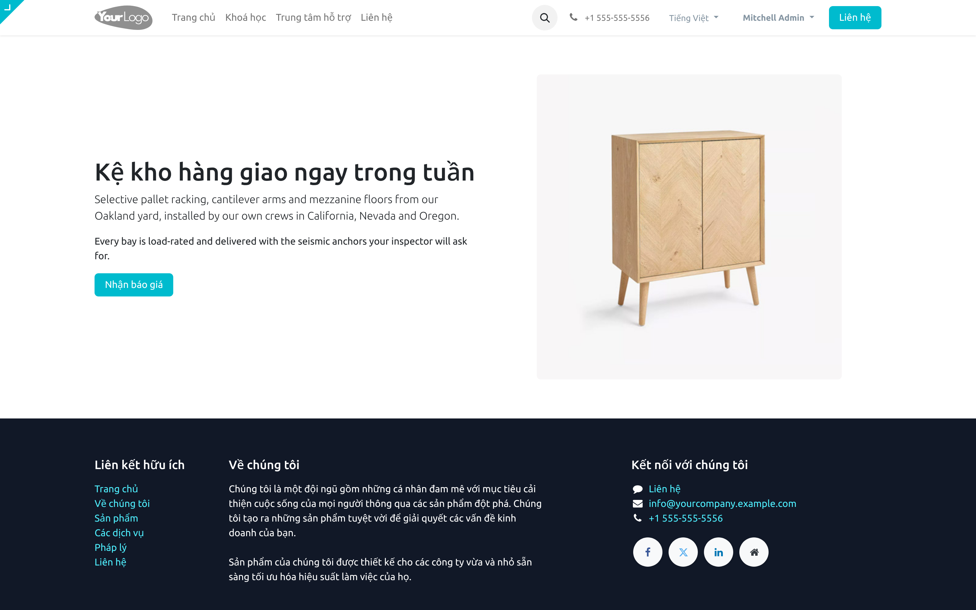 A different image, video or link per website language