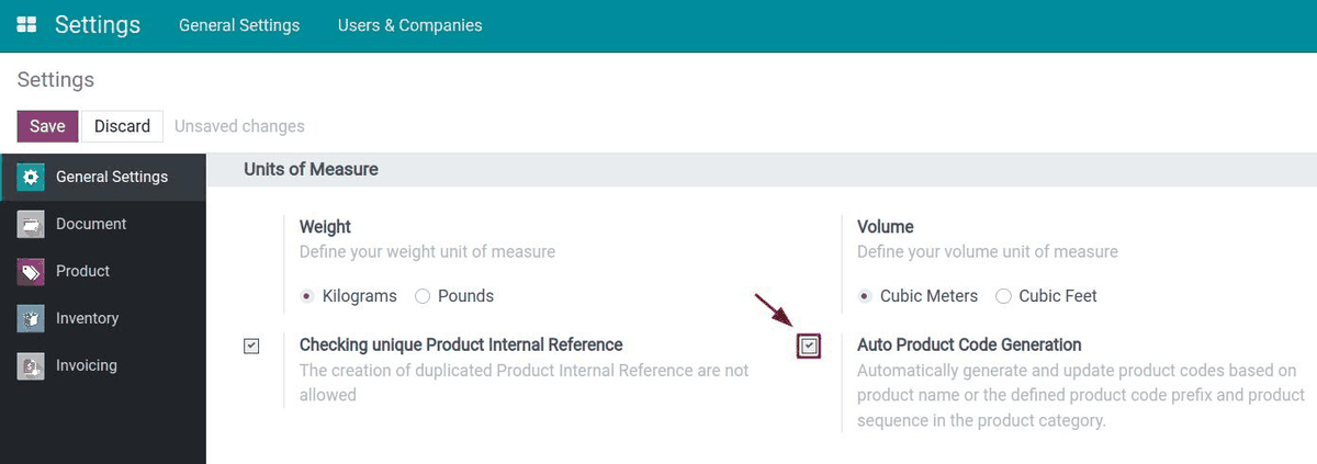 Auto Product Code Generation