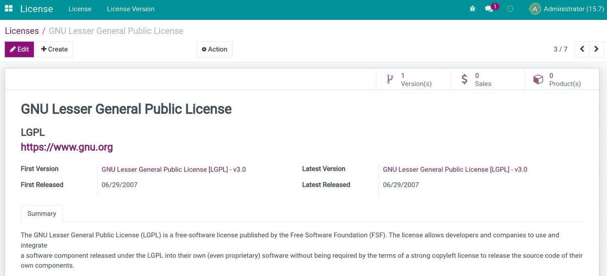 Product Licenses