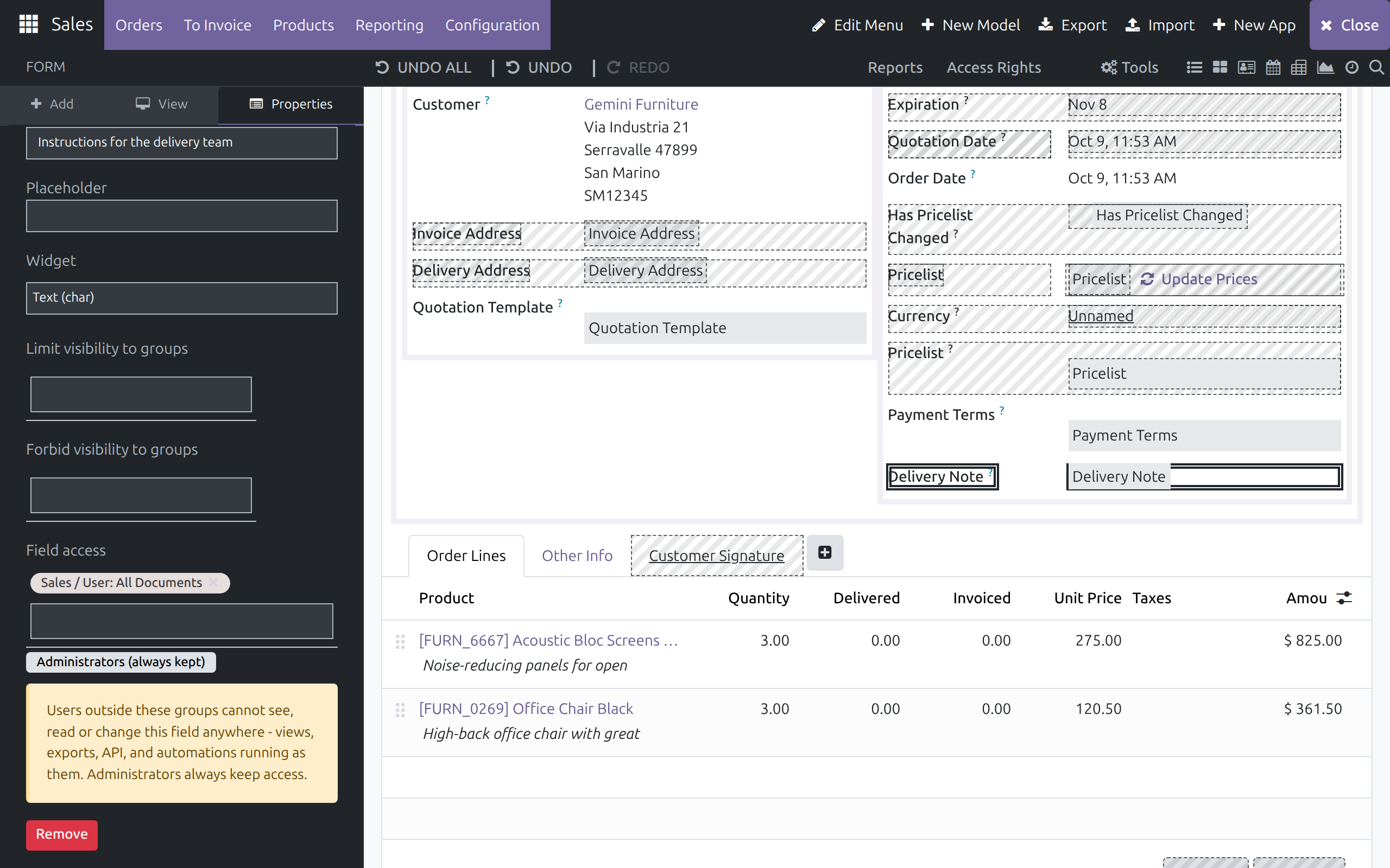 Restrict a custom field to groups