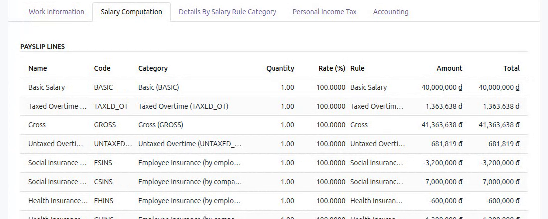 Read the taxed and untaxed overtime lines on the payslip