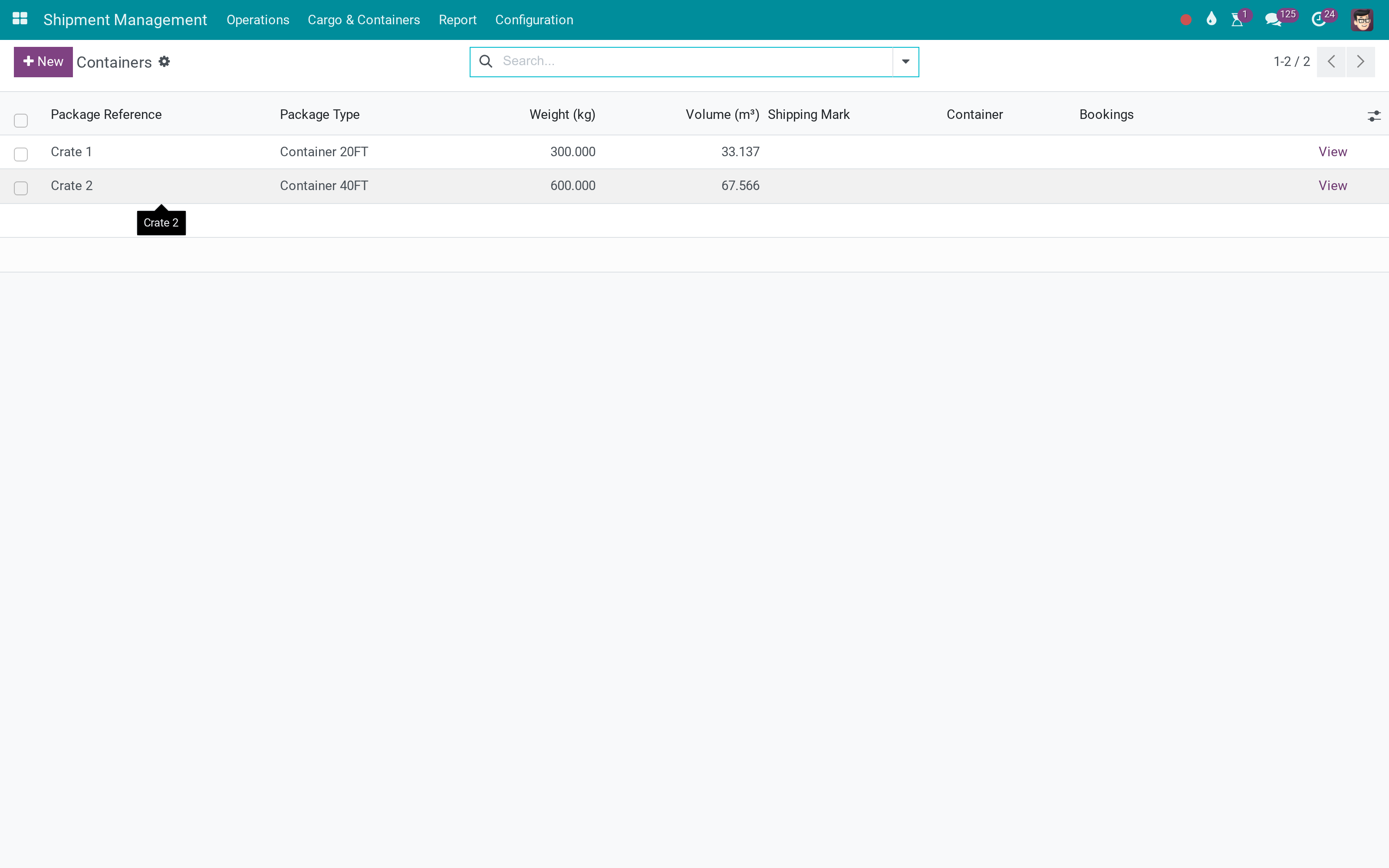 Container tracking