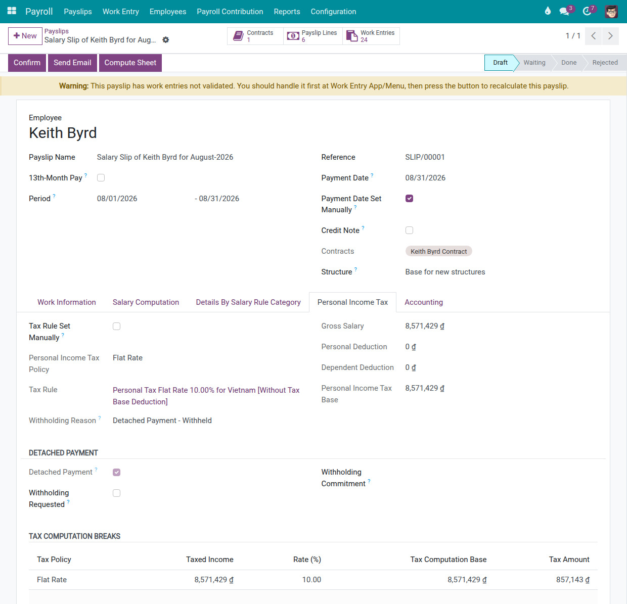 Create Payslips