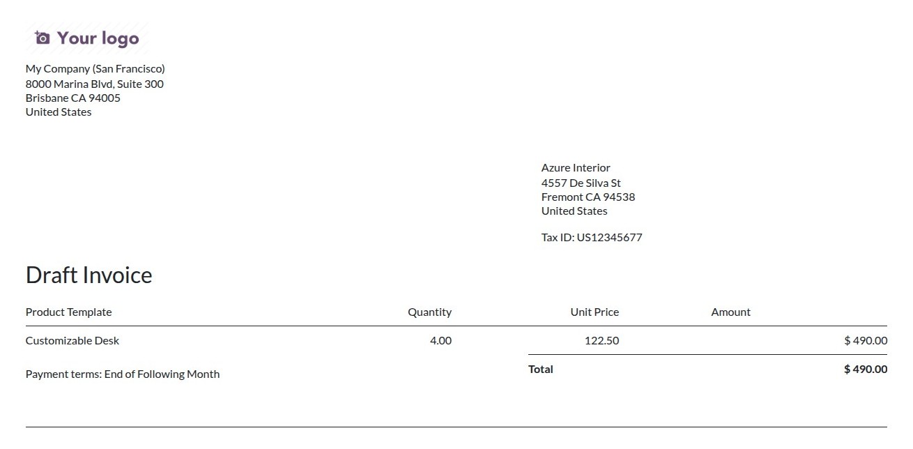 Invoice Line Grouping Lines