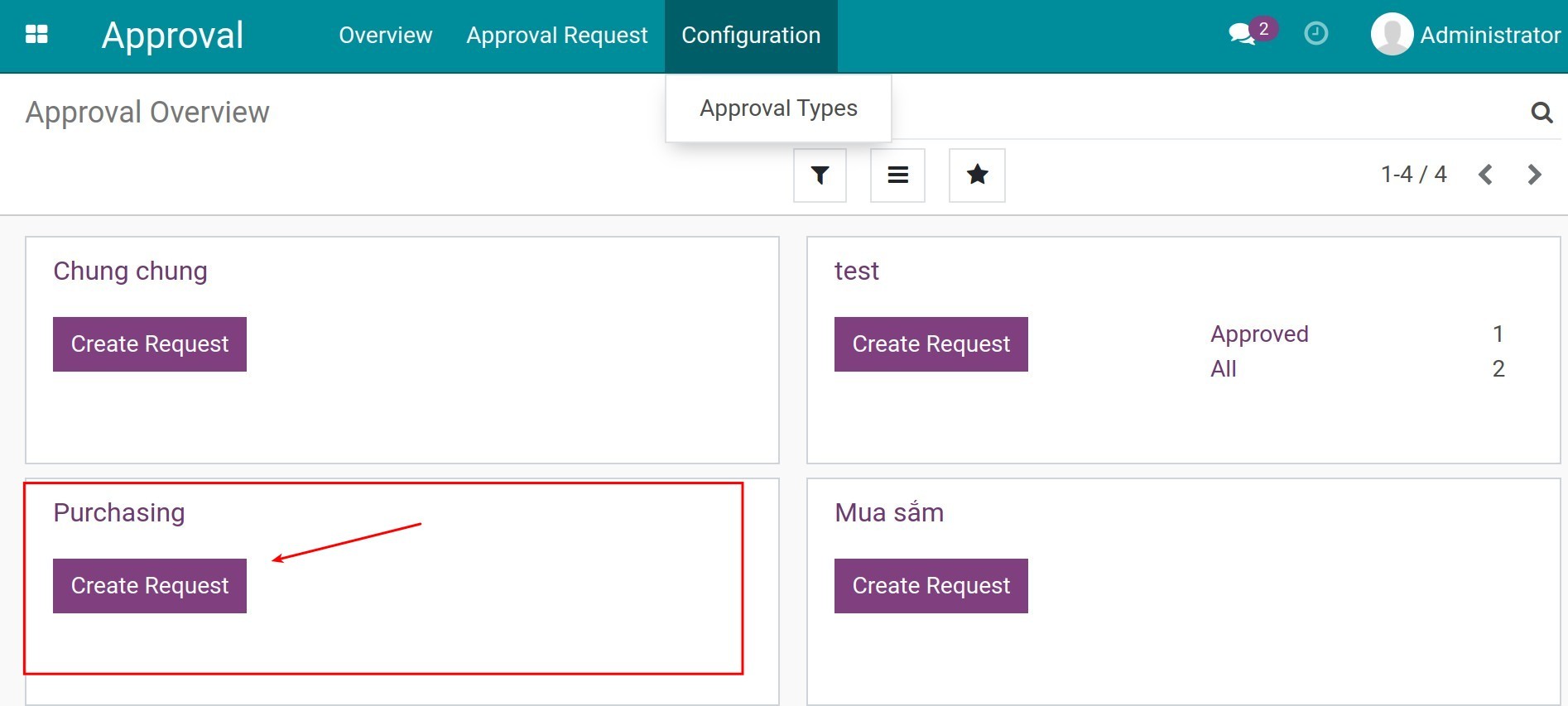 Manage Approval Requests | 14.0 Viindoo Documentation