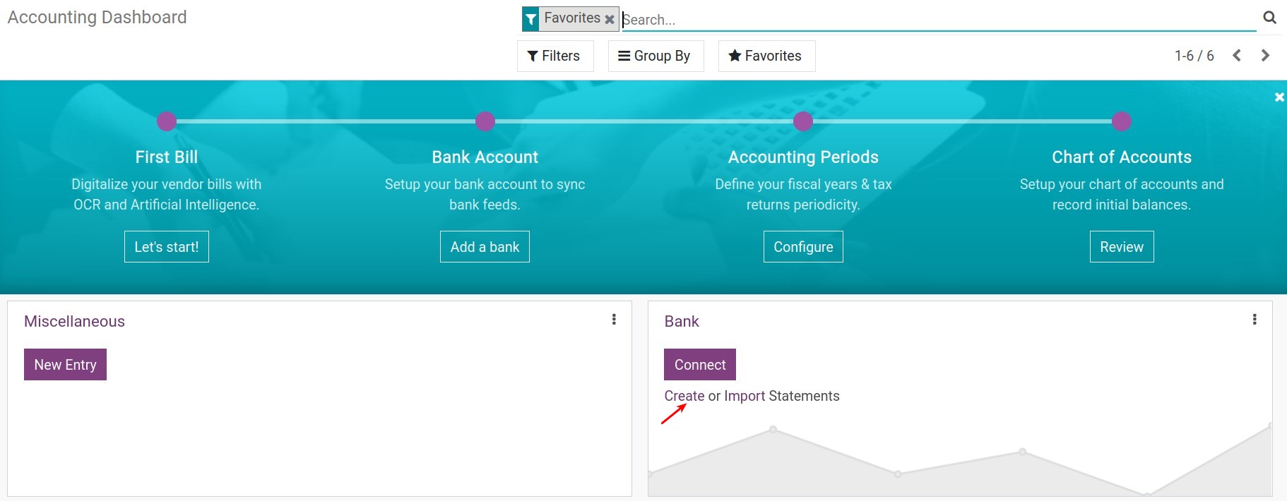 Create bank statement - Viindoo accounting