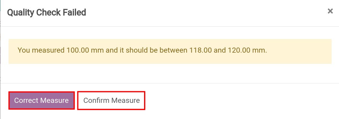 Quality Check Failed.