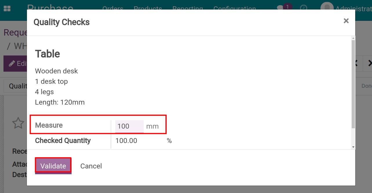 Measurements are out of the tolerance range.