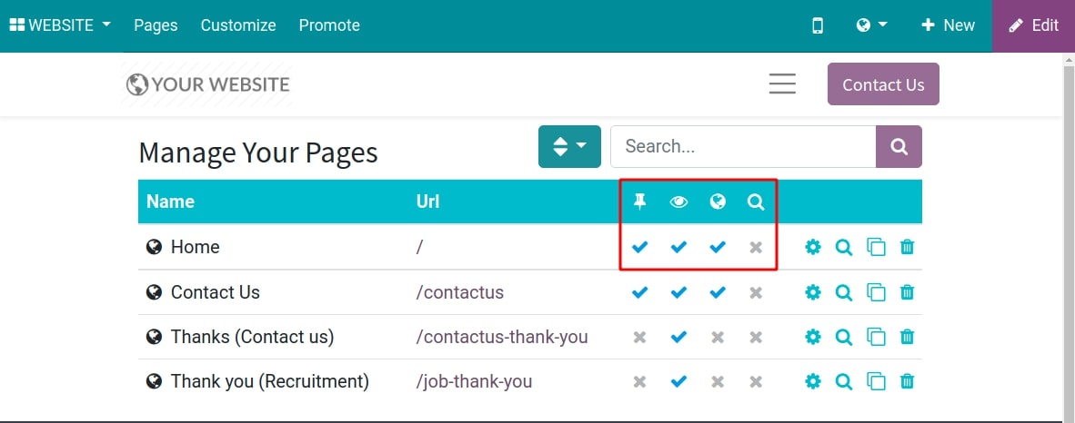 Check the page’s properties