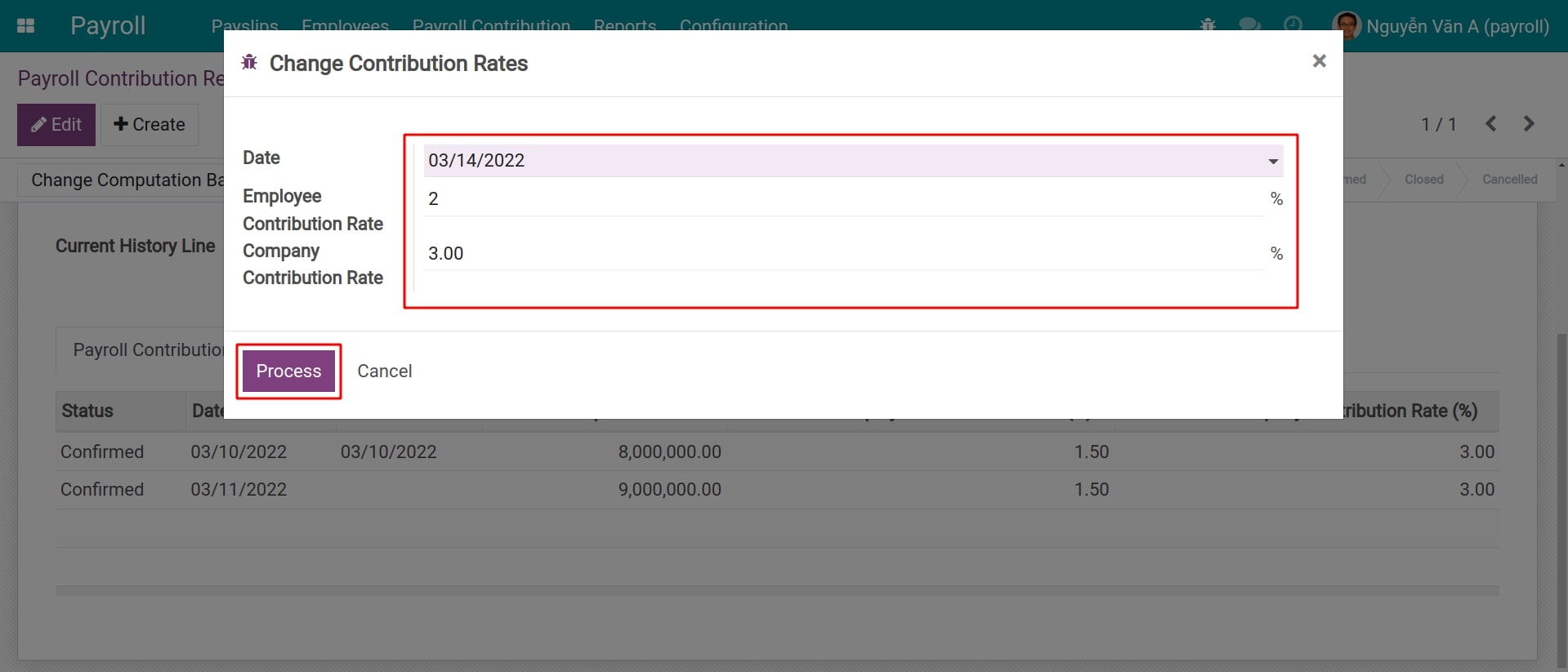 Modify the computation rate for the record