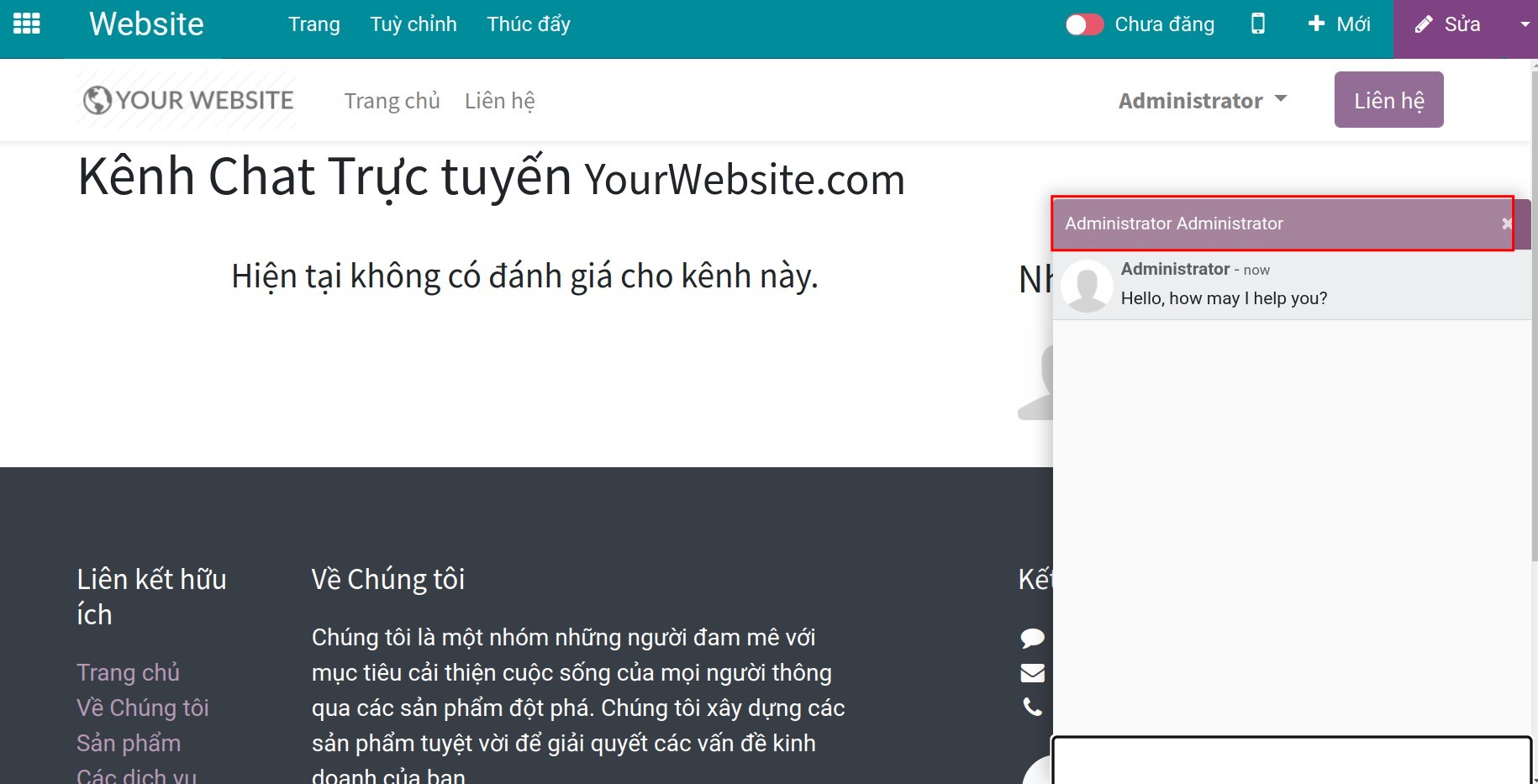 Hiển thị màu trên hộp chát