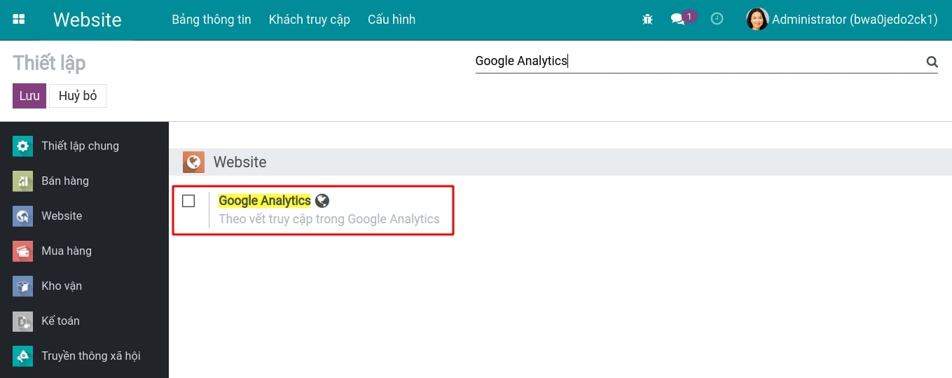 Theo vết truy cập trong Google Analytics