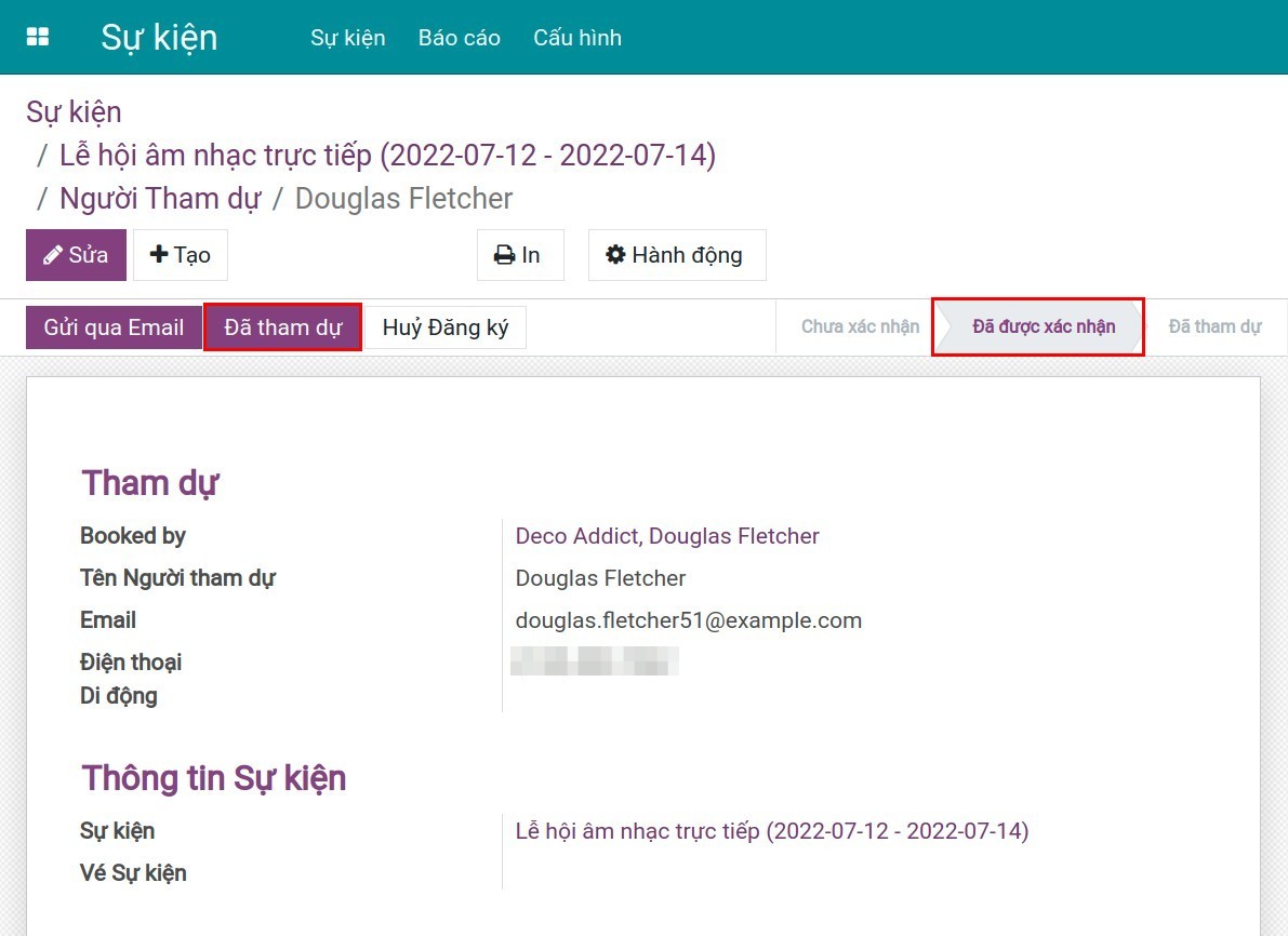 Đã có mặt tại sự kiện