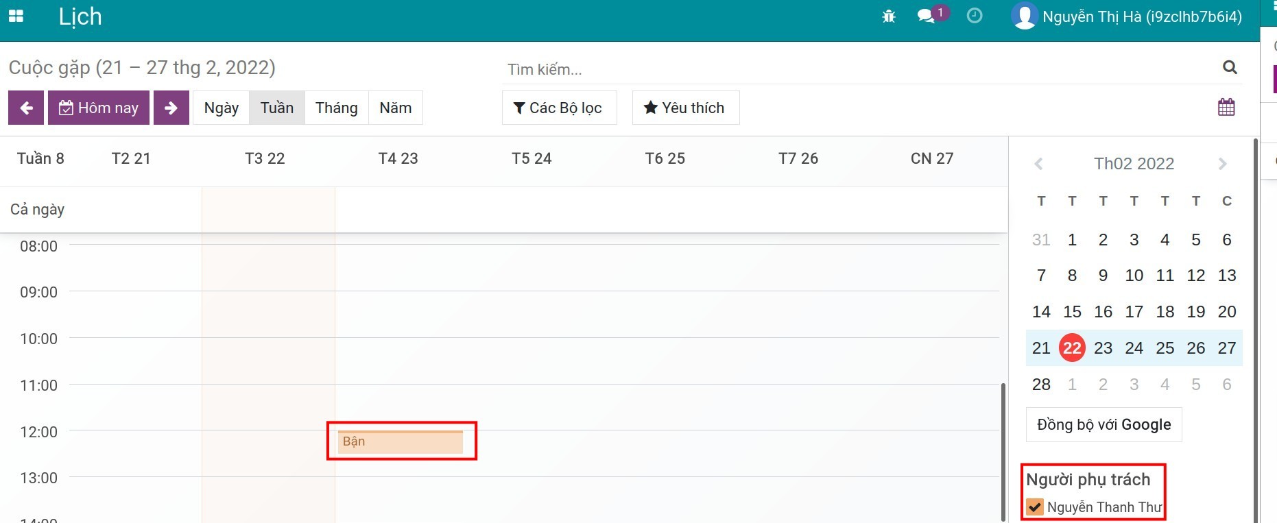 Cuộc gặp chỉ mình tôi