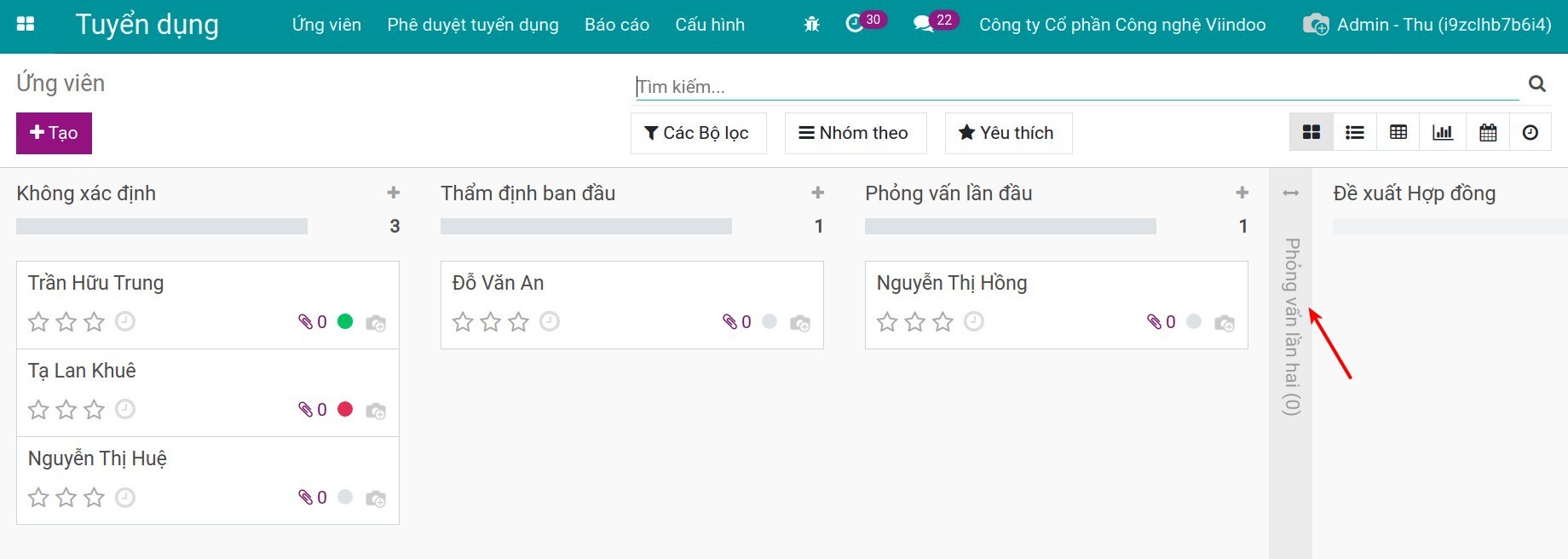 Đóng trong Kanban