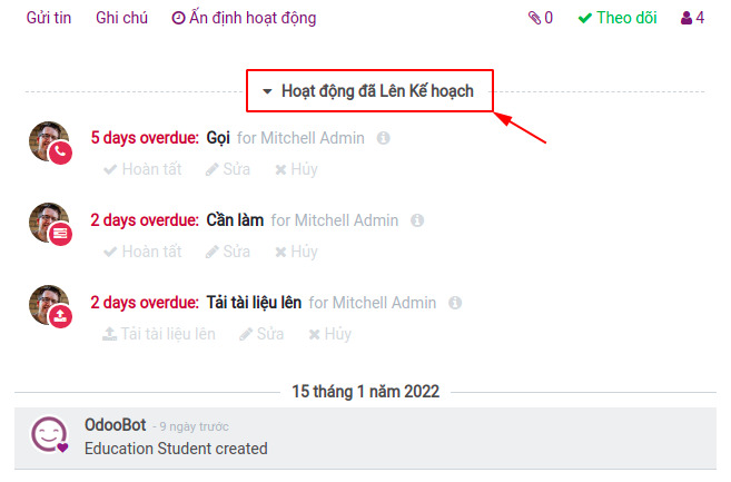 Ấn định hành động