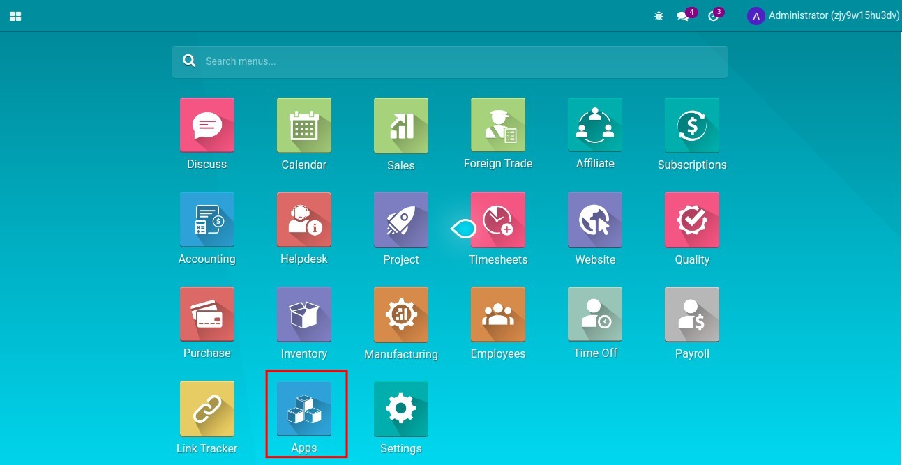 Access the Application in Viindoo system