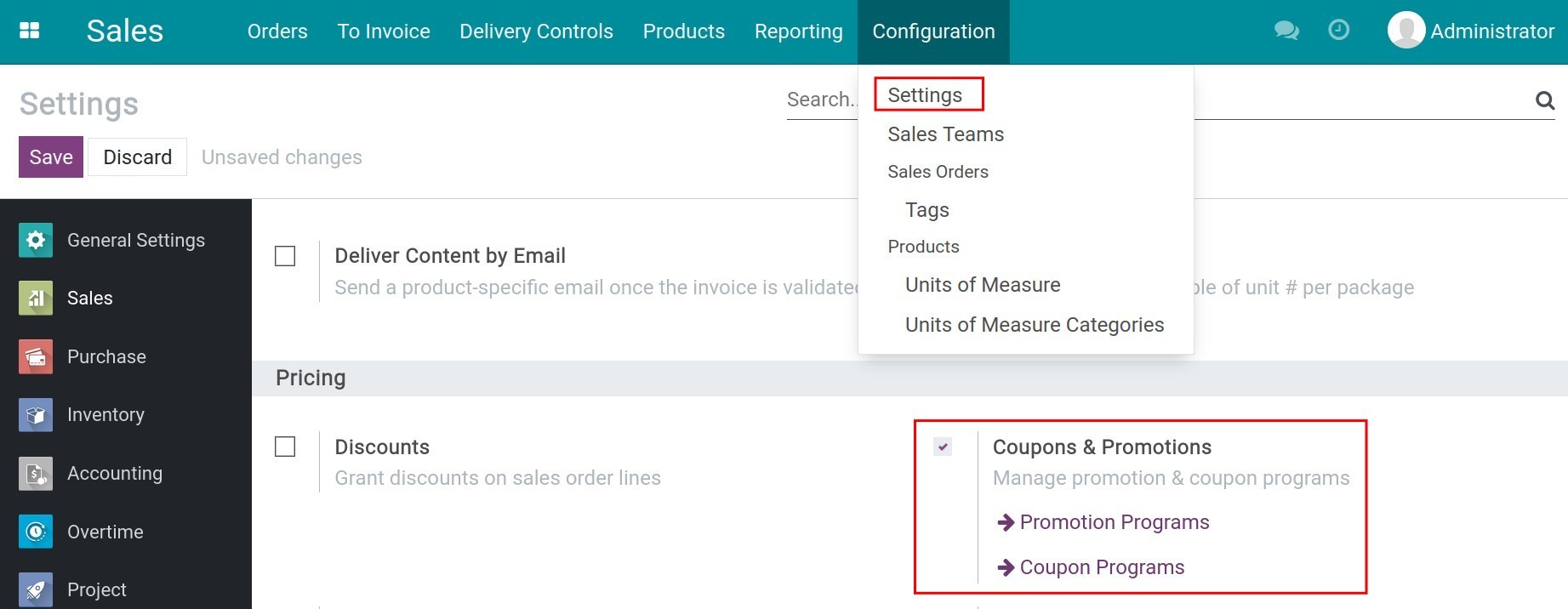 Activate Promotion programs in Viindoo