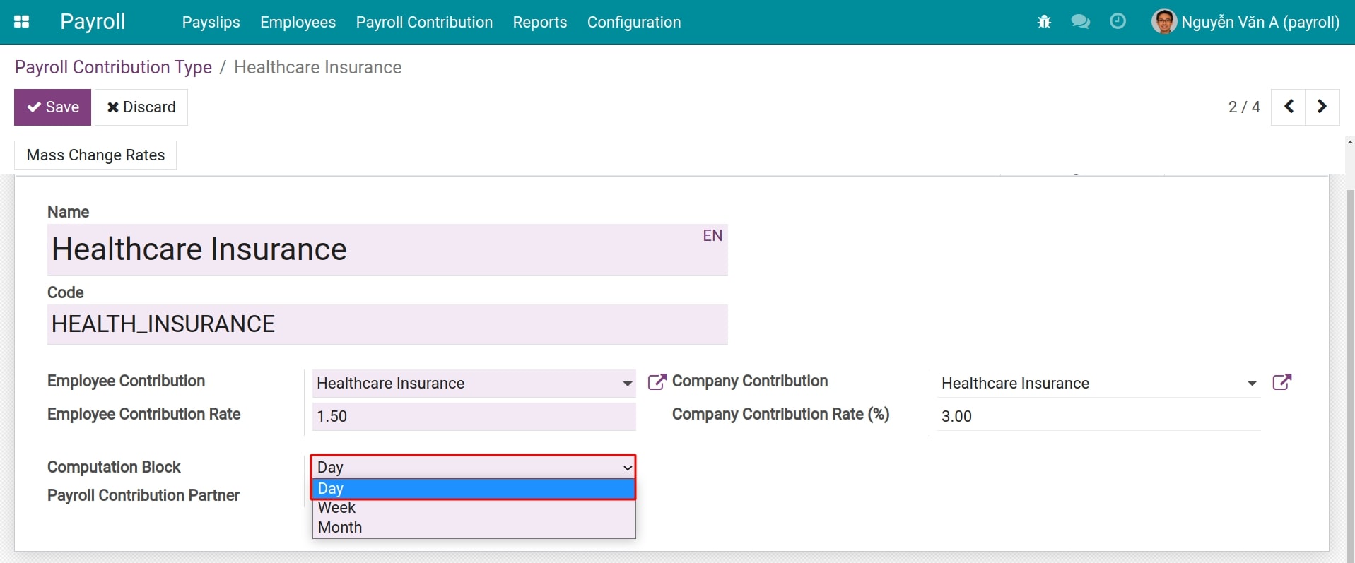 Insurance computation blocks