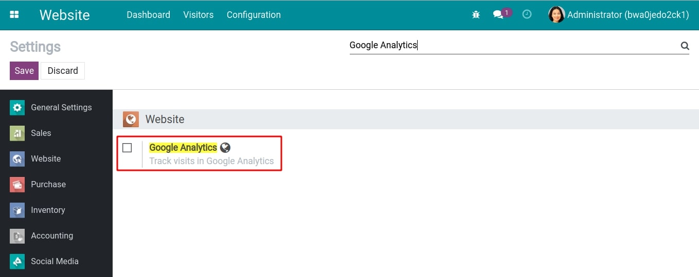 Traffic tracking feature in Google Analytics