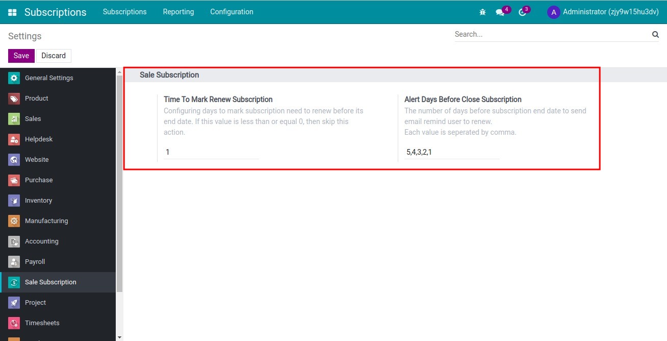 Create Setting