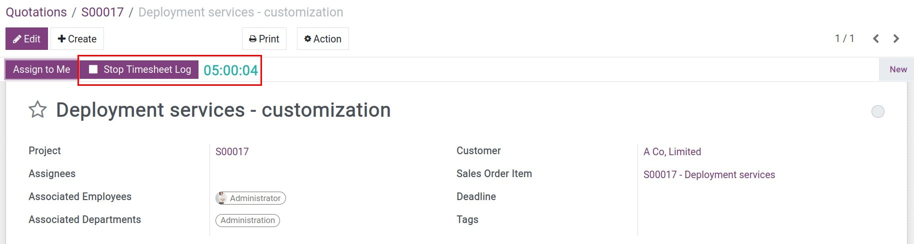 Enable automatic timesheets on Viindoo.